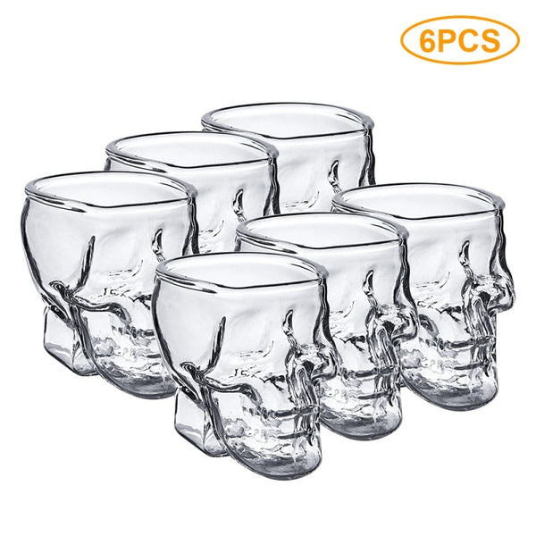 Skull Shaped Novelty Glasses - 2.8 Oz Shot