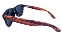 Stars and Bars Sunglasses With Wooden Case, Polarized