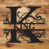 Fancy Name Monogram - Metal Wall Art/Decor