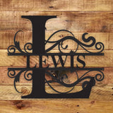 Fancy Name Monogram - Metal Wall Art/Decor