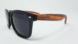 Stars and Bars Sunglasses With Wooden Case, Polarized